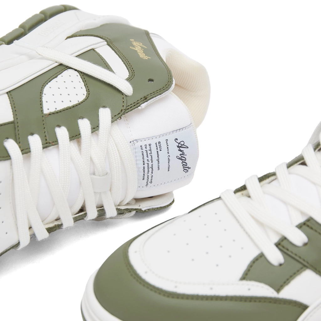 Axel Arigato Men's Area Lo Sneaker White/Dark Green